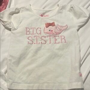 Ruffle Butts big sister shirt